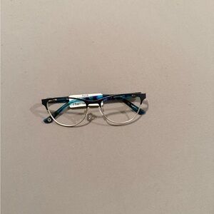 Stylish Blue and Black Eyeglasses
